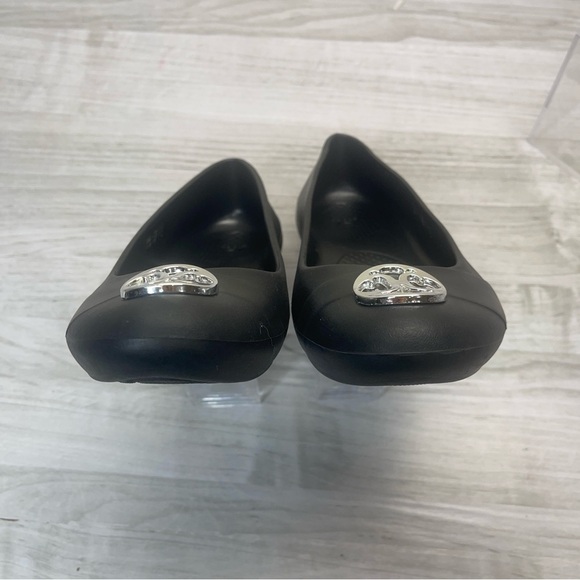 Crocs Gianna Disc Black Silver Ballet Slip On Comfort Flats Women’s size 7 - Picture 3 of 11